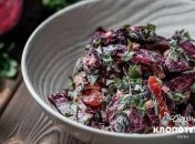 Этот салат со свеклой получается очень вкусной