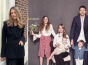 Ольга Фреймут с детьми и мужем Владимиром Локотко