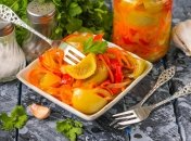 Легкий рецепт салата с зеленых помидор