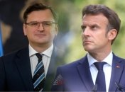 Дмитрий Кулеба и Эмманюэль Макрон