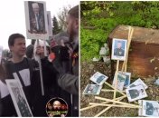 Після парадів у росії таблички з портретами "ветеранів" стали сміттям