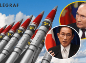 Фумио Кисида и Владимир Путин (слева направо)