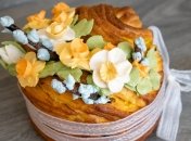 Необычное украшение на пасхальную выпечку