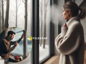 Девушка мерзнет в доме