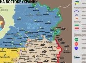 Карта АТО на востоке Украины (1 января)