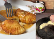 Закарпатские рипляники с квашеной капустой