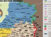 Карта АТО на востоке Украины (30 июля)