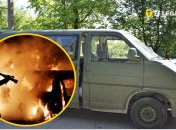 Авто знищено вогнем