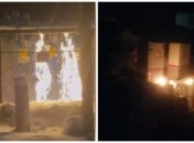 Поврежденные железнодорожные объекты