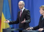 Яценюк и Меркель обсудили вопросы безопасности Украины и Европы