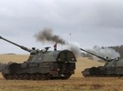 Так выглядит работа гаубиц Panzerhaubitze 2000