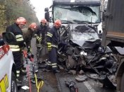 Под Уманью две фуры спрессовали легковушку с людьми: тела женщины и ребенка доставали со спецтехникой (фото)