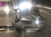 За секунду - в щепки: момент смертельного ДТП под Киевом попал на видео 