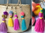 Поделки для подростков: как сделать стильный брелок из пряжи за 15 минут