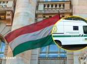 Будапешт, машина инкассации "Ощадбанка"