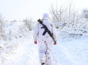 Украинский военный зимой