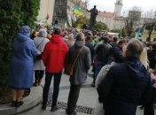 Львовяне присоединились к акции против "формулы Штайнмайера" (Видео)