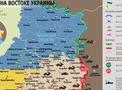 Карта АТО на востоке Украины (22 февраля)