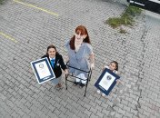 Румейса Гелги во время регистрации рекорда.