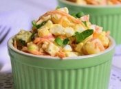 Рецепт салату з крабових паличок та моркви по-корейськи