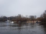 В Киеве на Днепре затонула Яхта 