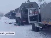 В сети появилось видео уничтоженной российской колонны