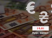 Курсы валют на 14 января