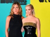 Дженнифер Энистон и Риз Уизерспун на премьере "Утреннего шоу" в Лондоне (Фото)