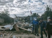 На фото - остатки дома местного жителя после взрыва