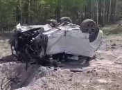 Авто Прилепина после подрыва