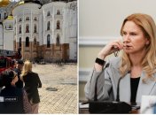 Елена Кондратюк посетила Лавру после атаки