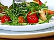 Руккола с креветками