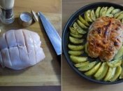 Сочная куриная грудка с картофелем