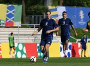 Тренировка сборной Италии