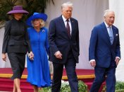 Дональд Трамп с королем Чарльзом