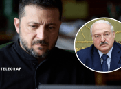 Володимир Зеленський та Олександр Лукашенко (зліва направо)