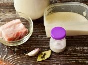 Необычный рецепт рассола для свиного сала