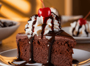 Шоколадный пирог станет украшением вашего стола (изображение создано с помощью ИИ)