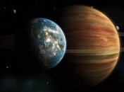 Юпитер и Земля