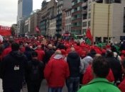 Около 100 тысяч человек вышли на акцию протеста в Брюсселе