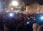 Митинг под Верховной Радой завершается, митингующие вернутся утром