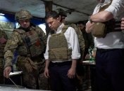 Зеленский в Донецкой области: президент посетил передовую (Фото)