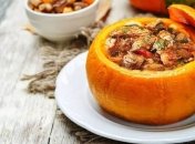 Рецепт дня: фаршированная тыква с рисом и сухофруктами 