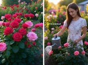 Якої помилки не можна припускатися при поливі троянд