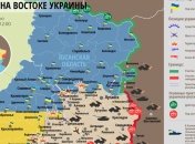 Карта АТО на востоке Украины (19 февраля)