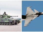 БМП CV90 та винищувач Gripen