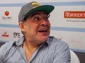 Марадона выпил водку по-гусарски в России (Видео)