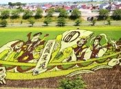 Талантливые фермеры Японии: потрясающие картины на рисовых полях (Фото)