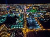 Приголомшливі аерознімки нічного Лас-Вегаса (Фото)