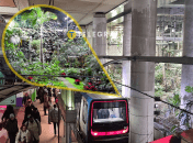 Сад в метро Парижа